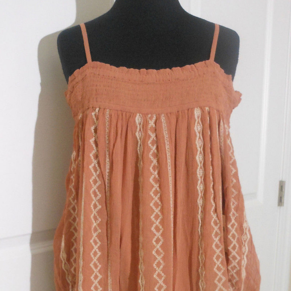 ANTHRO*Floreat Orchard Lace Dress MP $178 PEACH